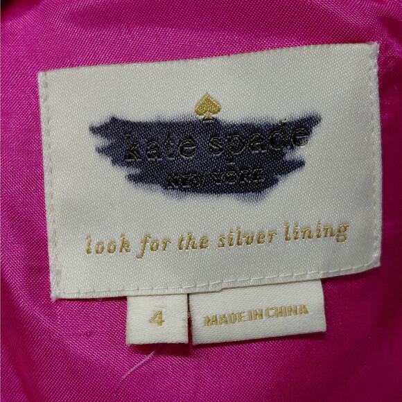 Kate Spade Womens Carnation Dress Size 4 Fuchsia Pink Cocktail Party Romantic - Picture 5 of 11